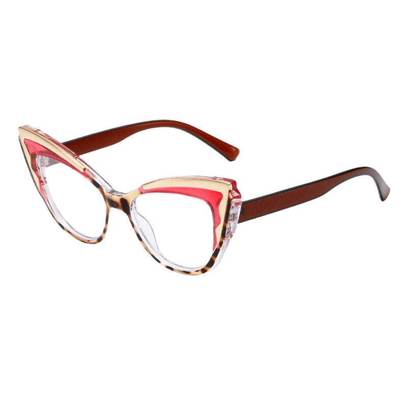 Evely Cat Eye Pink Glasses