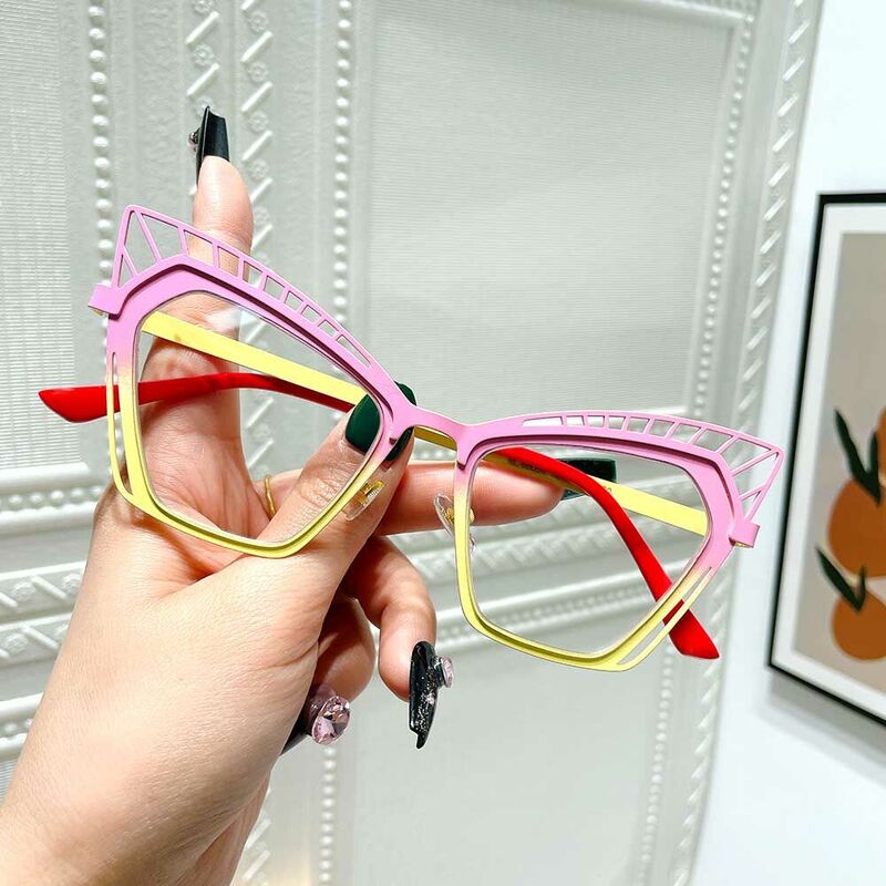 Eisenhowe Cat Eye Pink Glasses