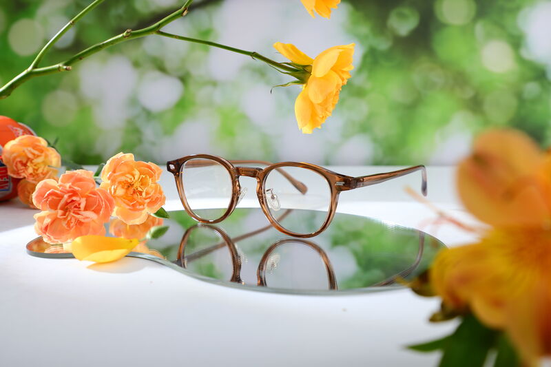 Maxine Round Brown Glasses