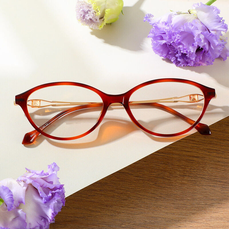 Bella Ovale Schildkröte Brille