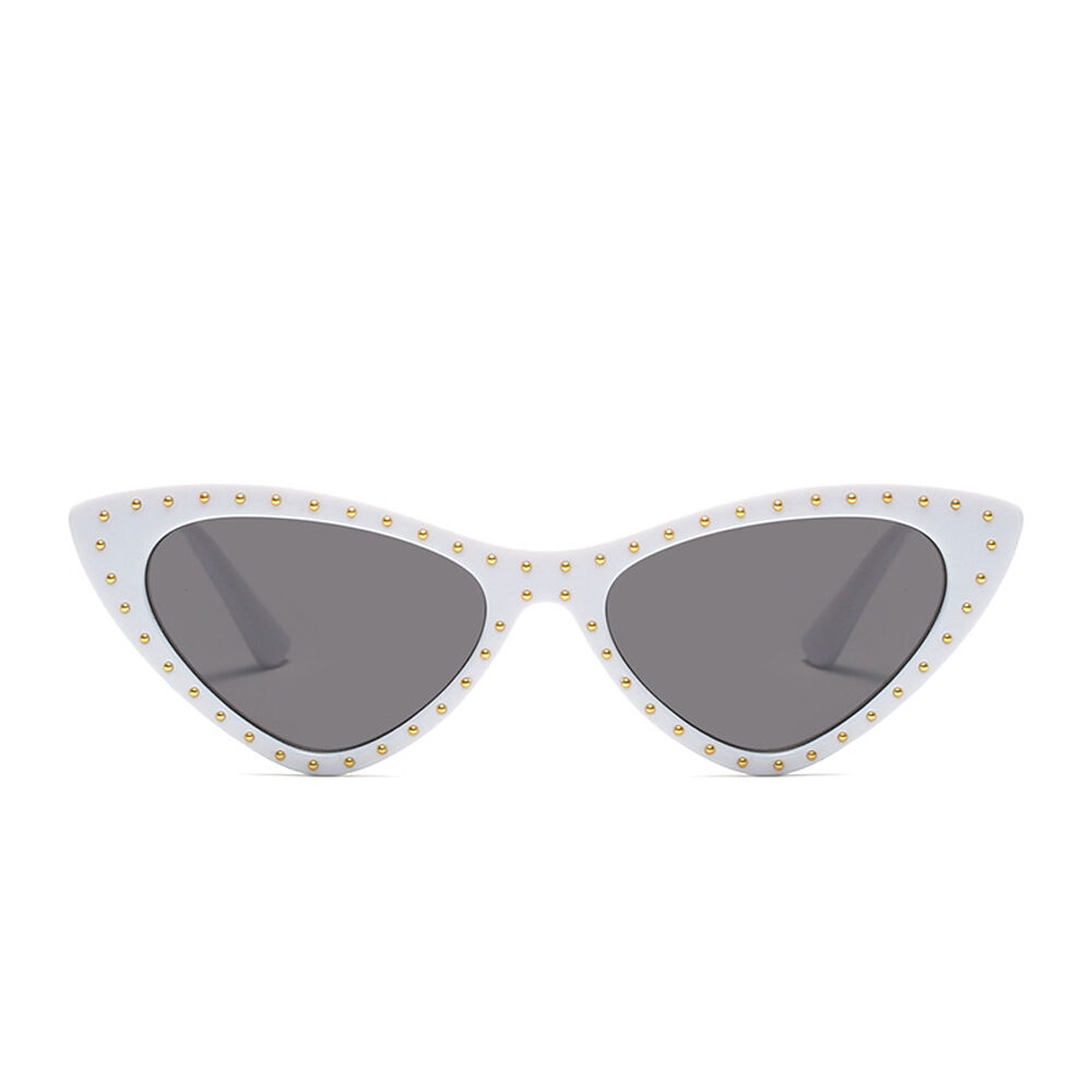 Felicity Cat Eye Weiße Sonnenbrille