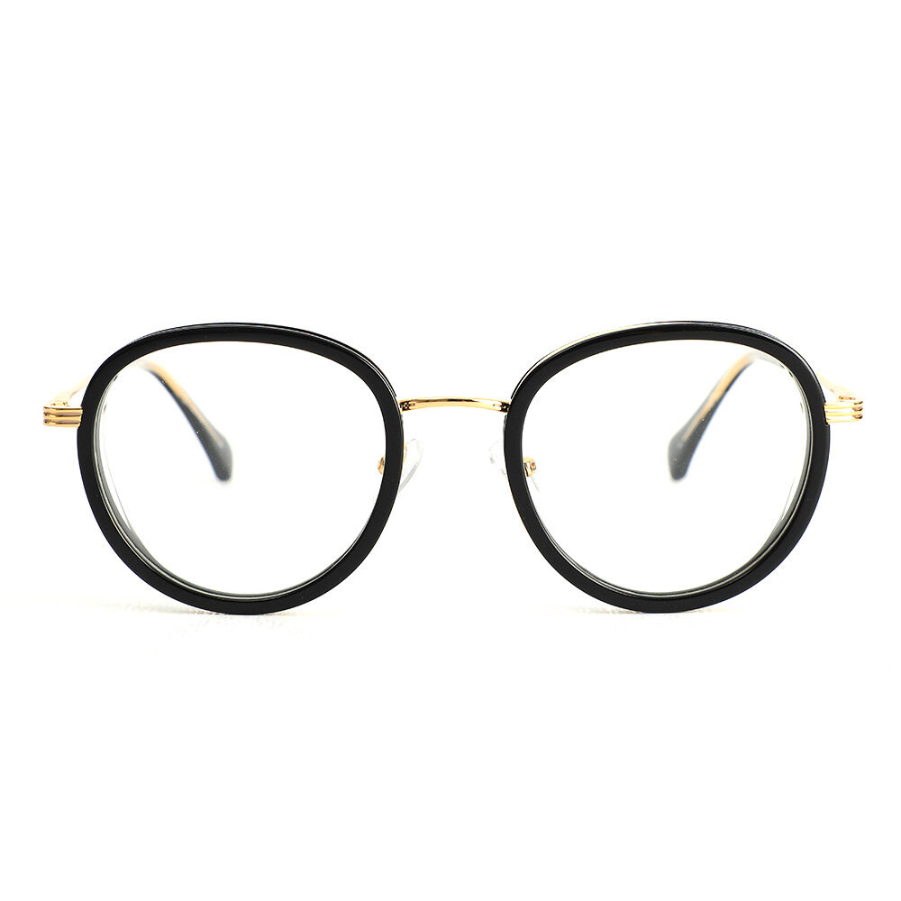 Glenn Runde Schwarze Brille