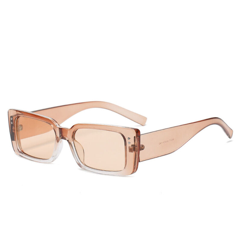 Kudos Rectangle Champagne Sunglasses