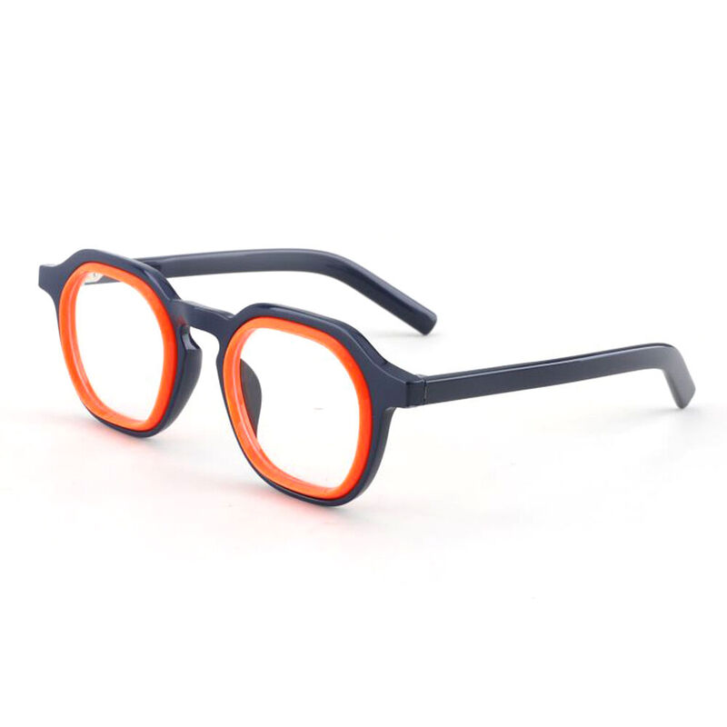 Hanny Round Orange Glasses