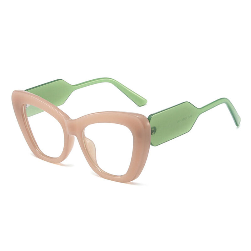 Isaac Cat Eye Pink Glasses