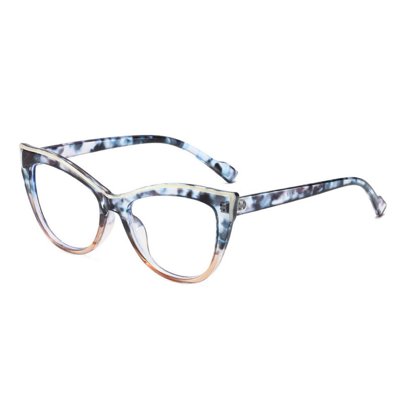 Oli Cat Eye Blue Glasses