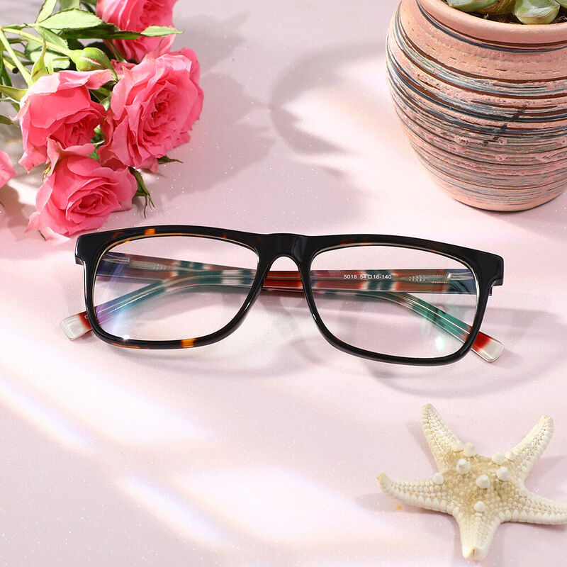 Mackinto Square Tortoise Glasses