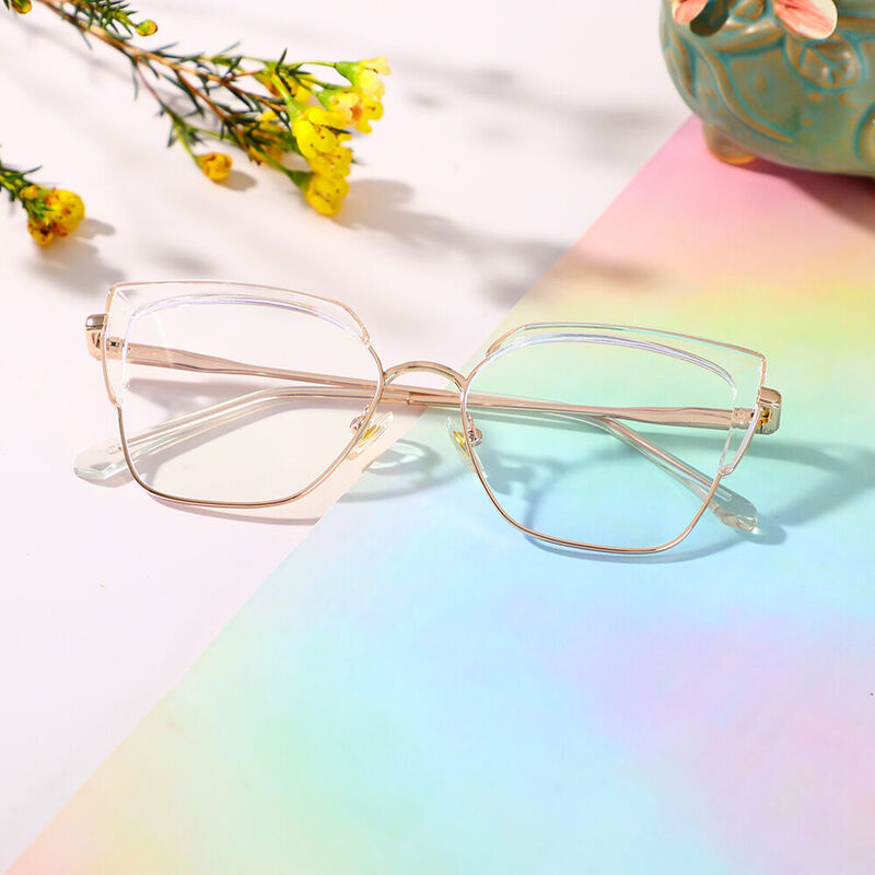 Dupont Cat Eye Clear Glasses