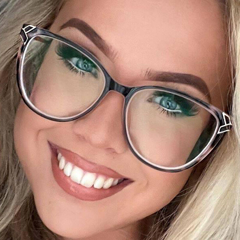 Eleano Cat Eye Leopard Glasses
