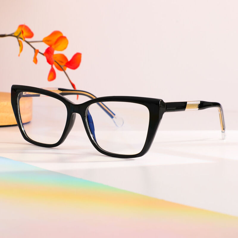 Marian Cat Eye Black Glasses