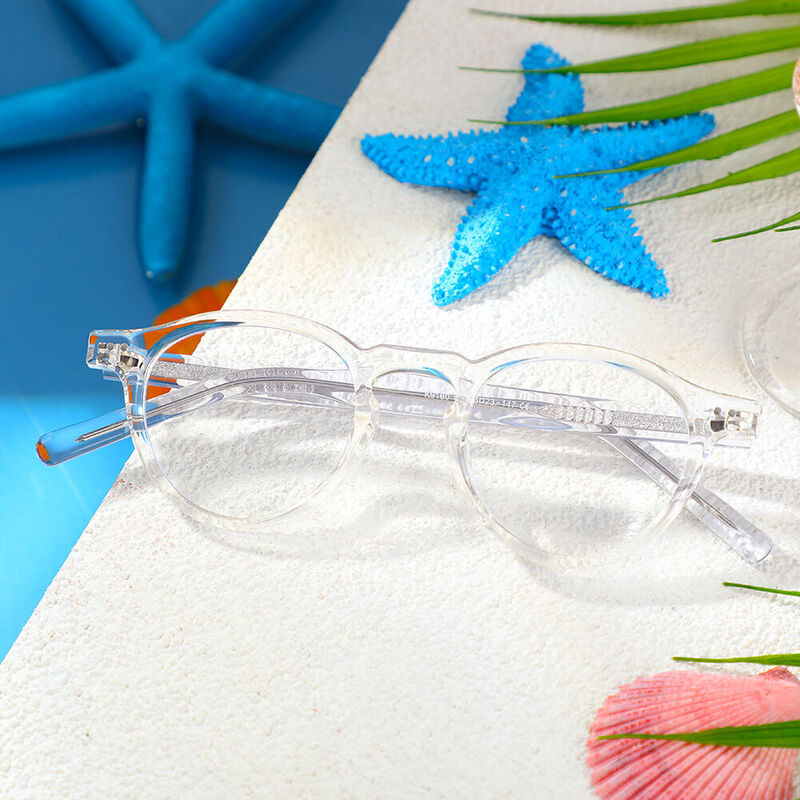 Dorothy Runde Klare Brille