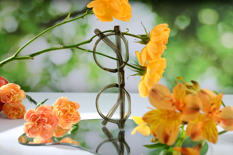 Madeline Round Green Glasses