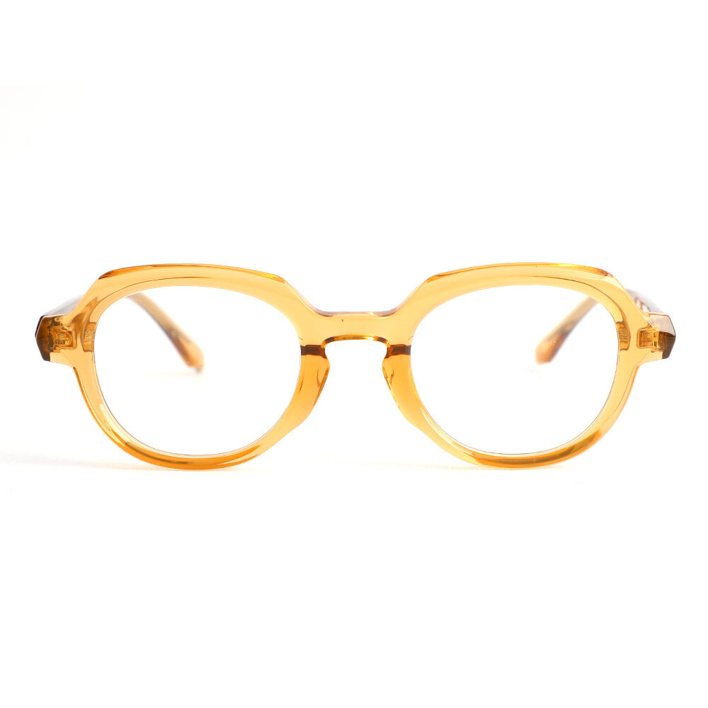 Deborah Runde Orange Brille