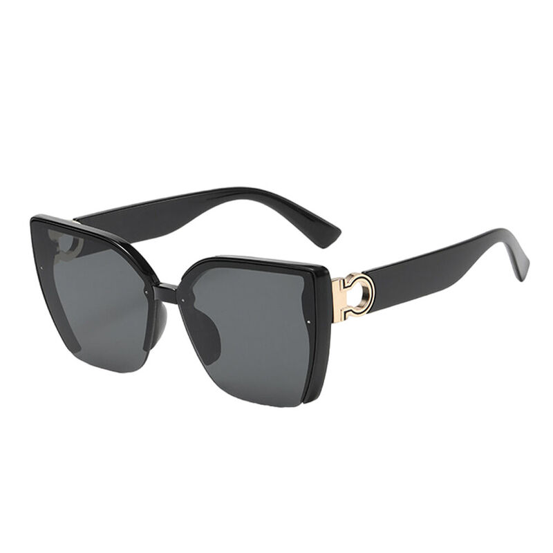 Undine Cat Eye Black Sunglasses