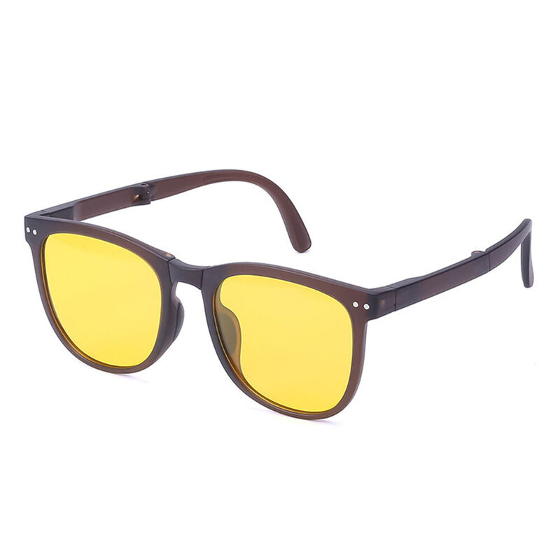 Coriney Square Brown Sunglasses