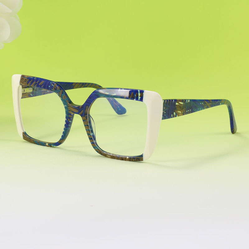 Hearst Cat Eye Blue Glasses