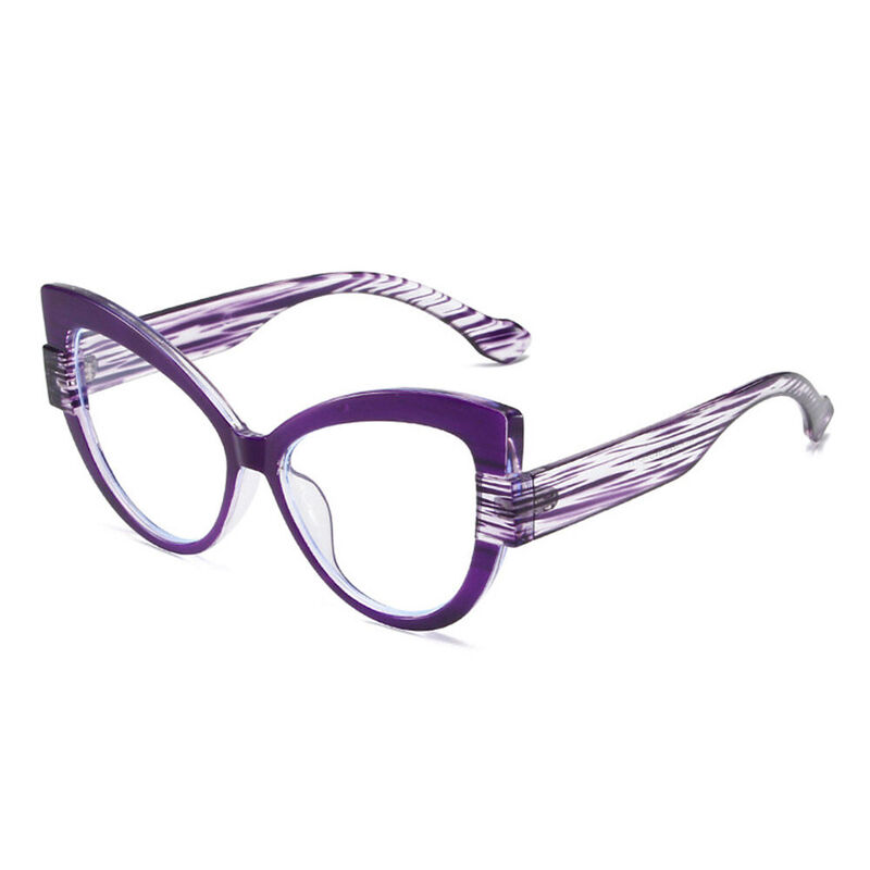 Eileo Cat Eye Purple Glasses