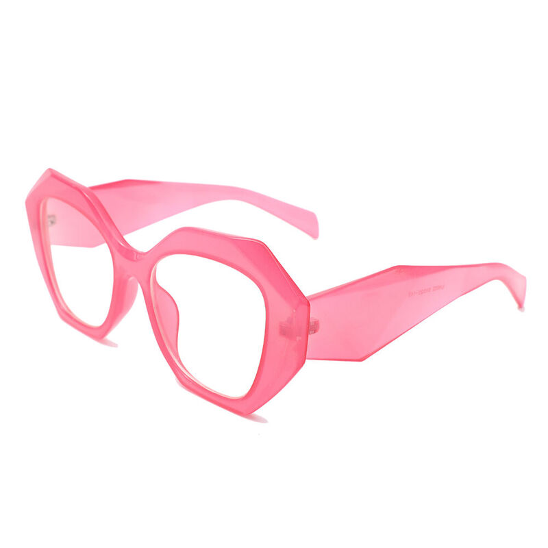 Sebasta Geometric Pink Glasses