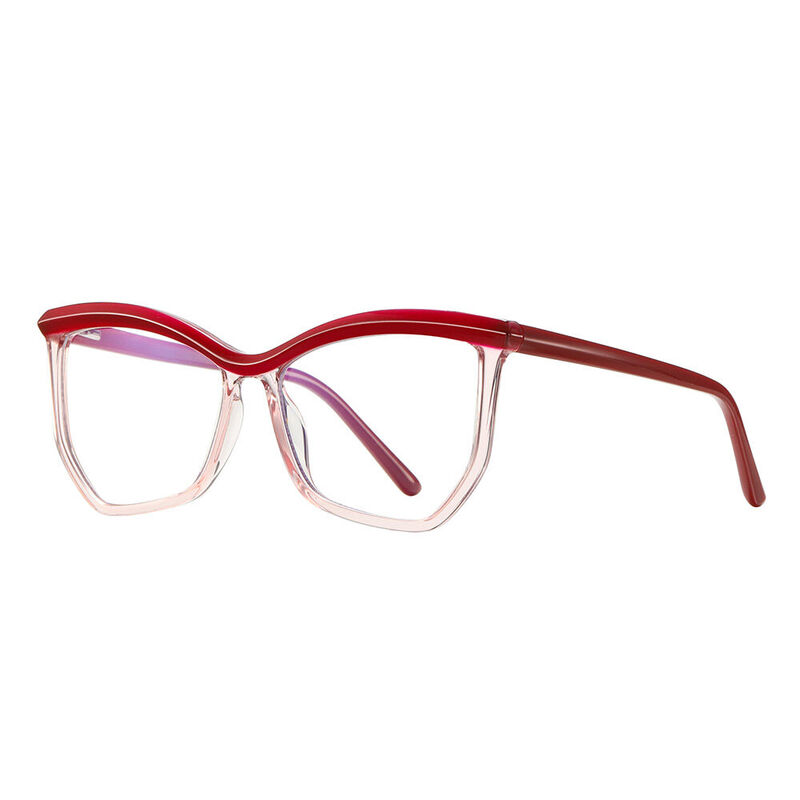 Curme Cat Eye Rote Brille