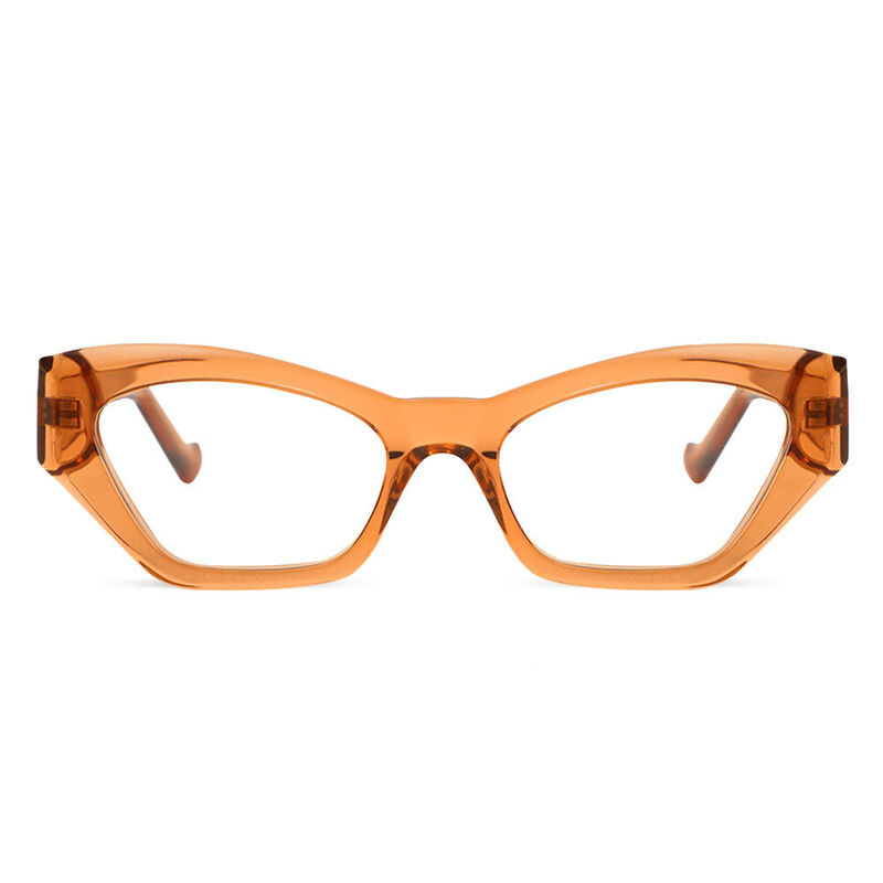 Sabrina Cat Eye Orange Brille