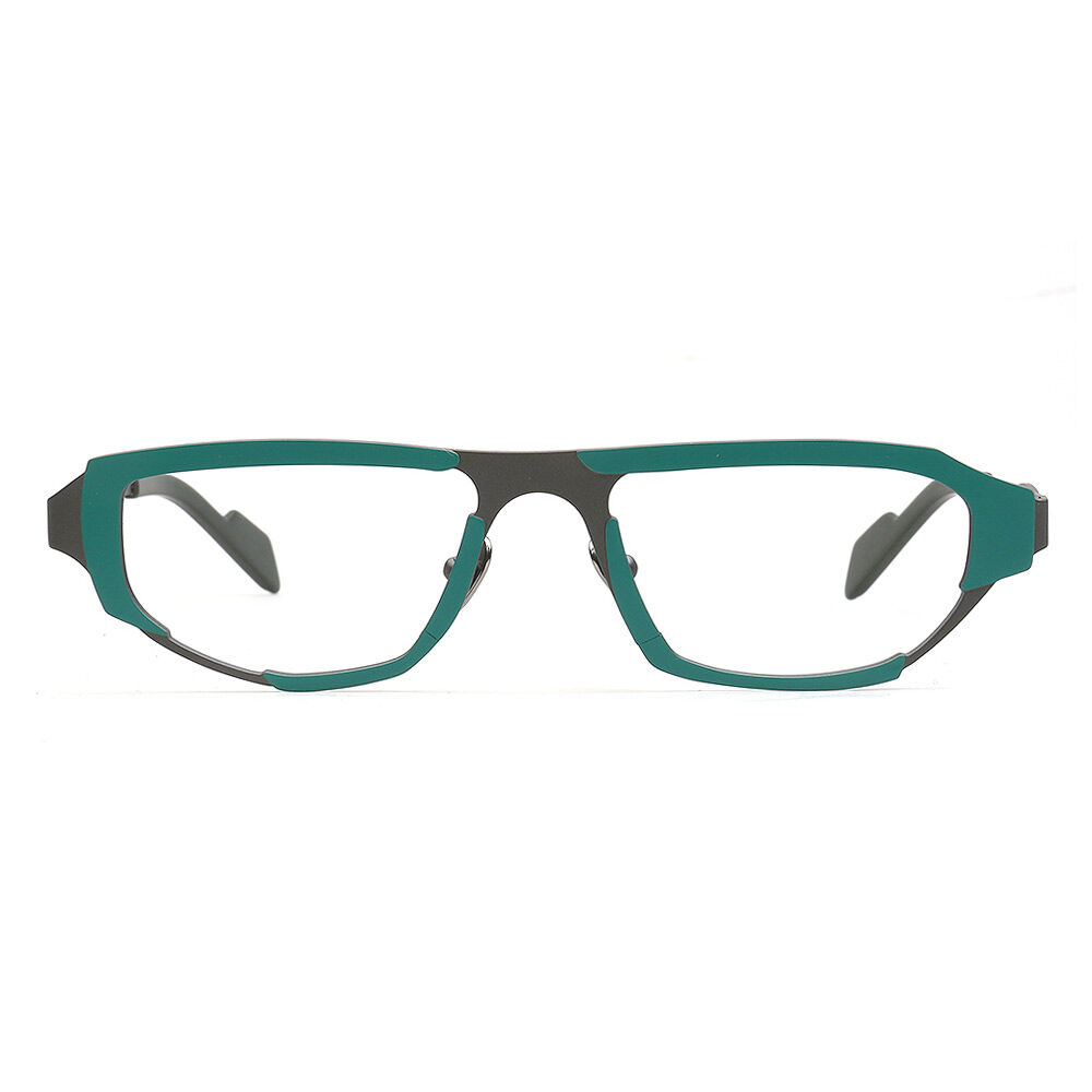 Deliaoa Rectangle Green Glasses