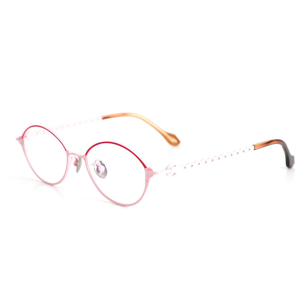 Les Ovale Rosa Brille