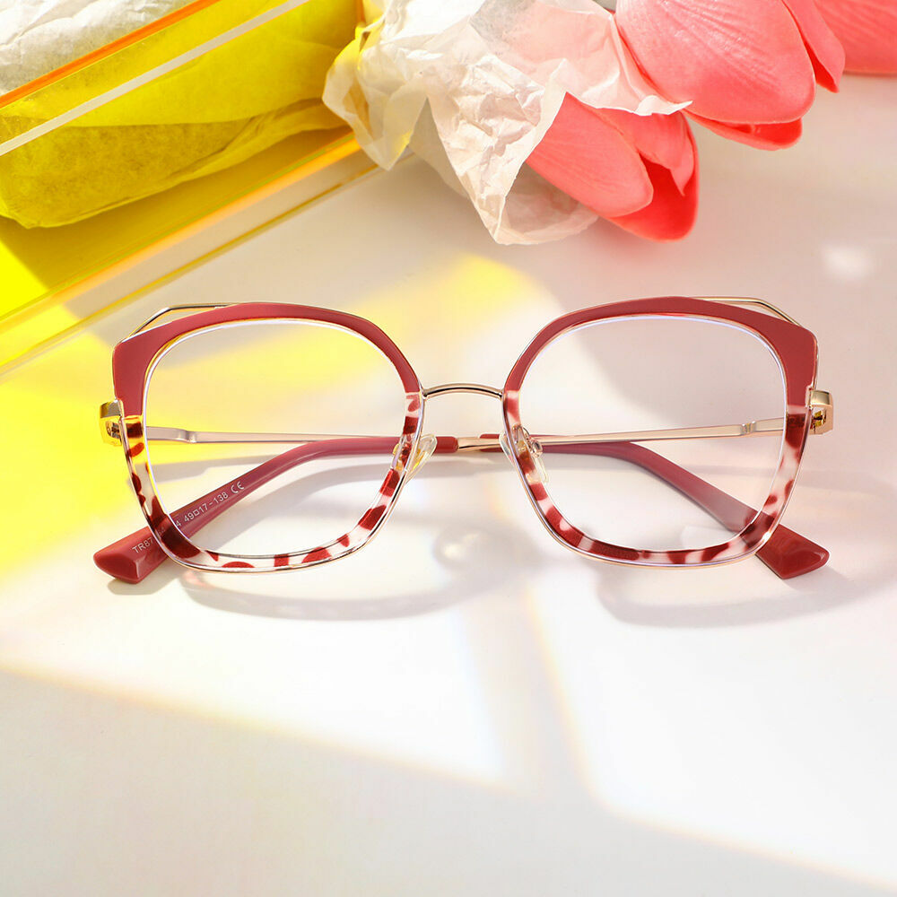 Patrick Cat Eye Purple Glasses