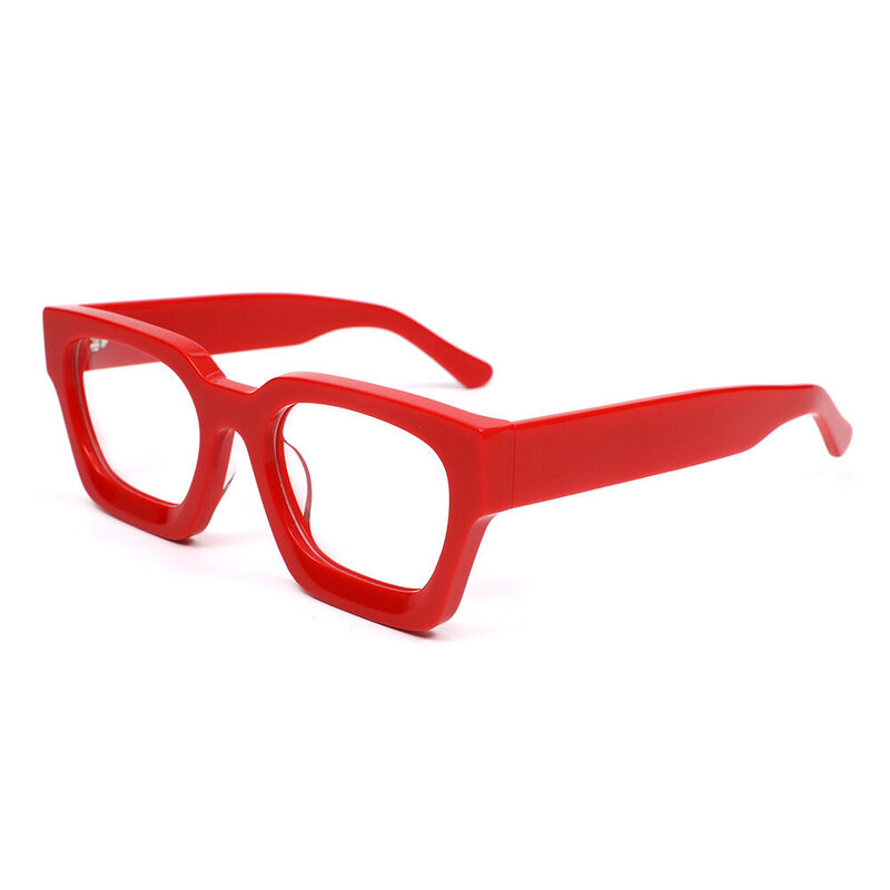 Petor Square Red Glasses