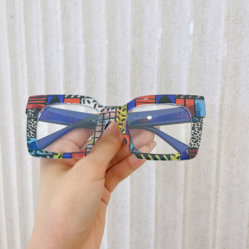 Joycu Square Blue Glasses