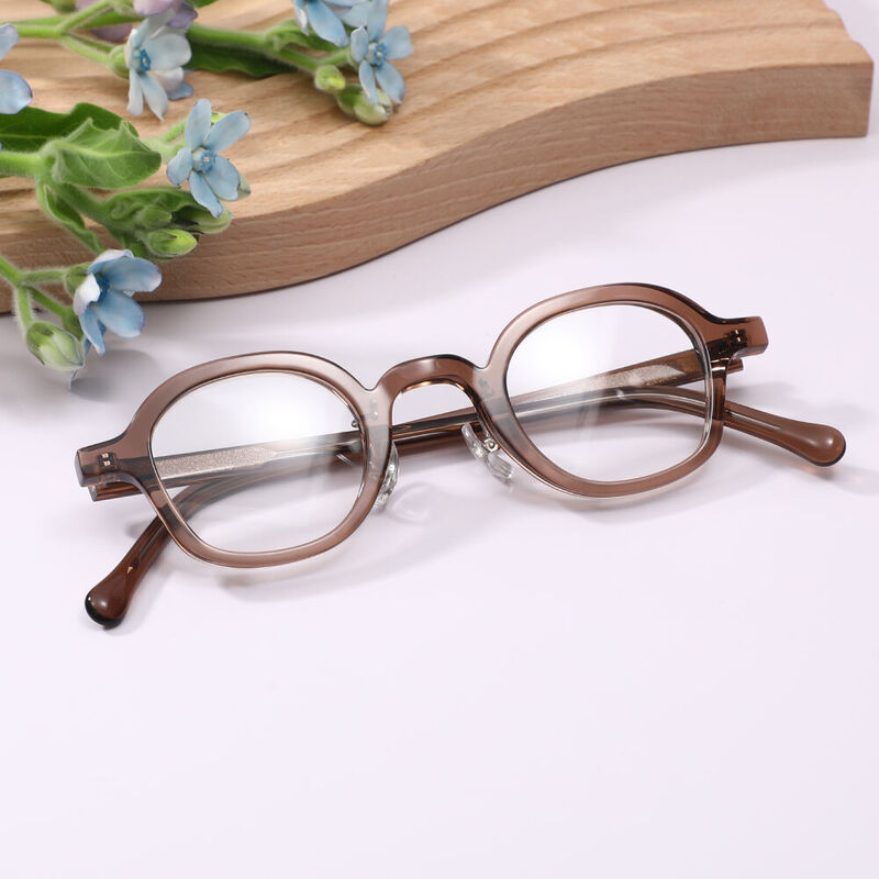 Venos Round Brown Glasses