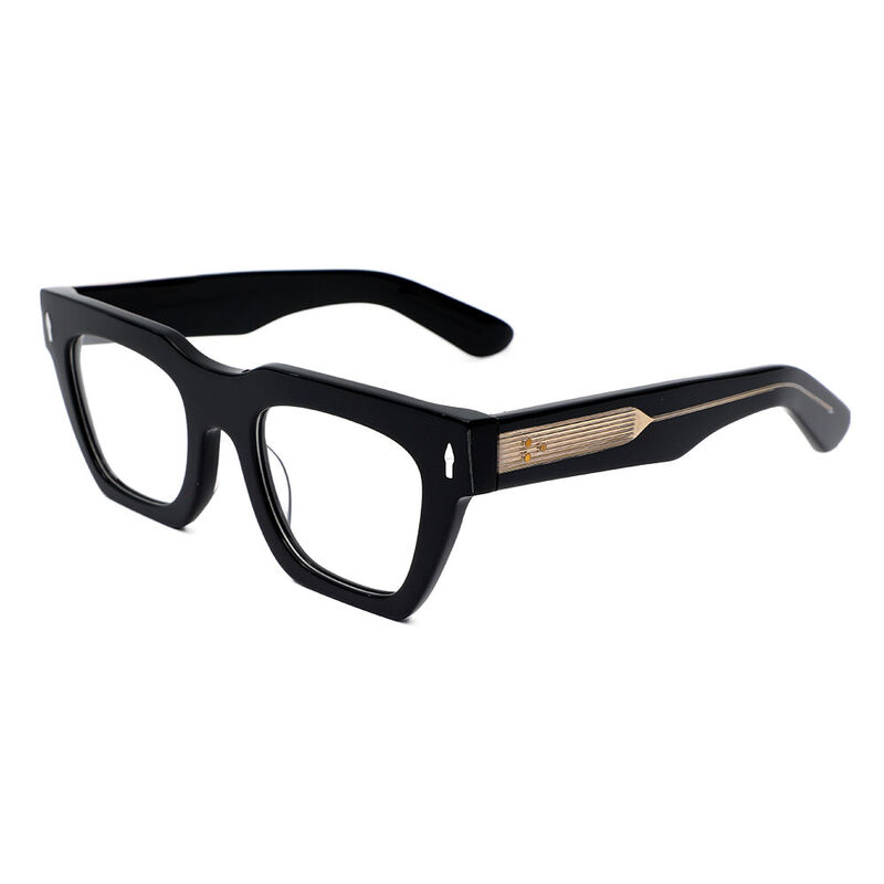 Zimmerm Quadratische Schwarze Brille