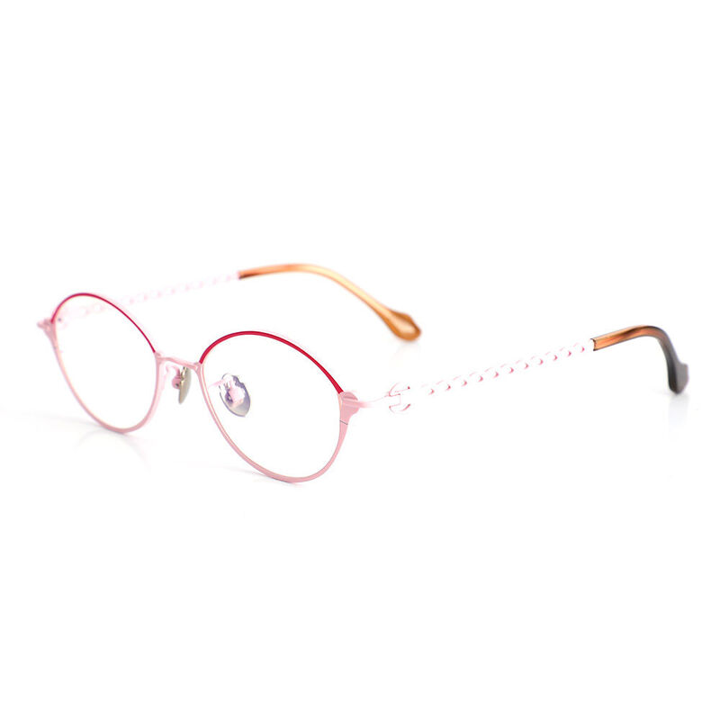 Les Oval Pink Glasses