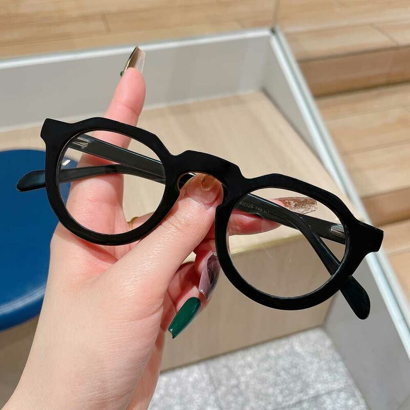 Toland Round Black Glasses