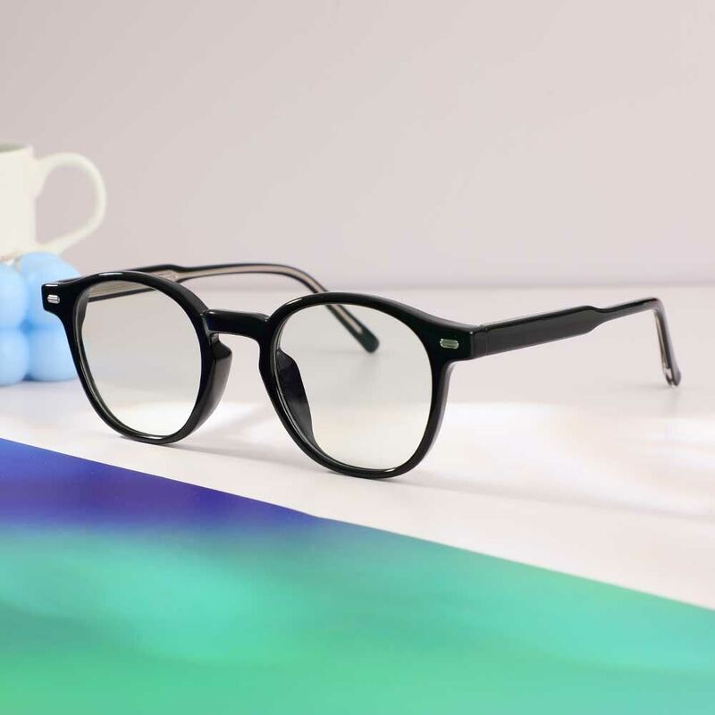 Zebulon Square Black Glasses