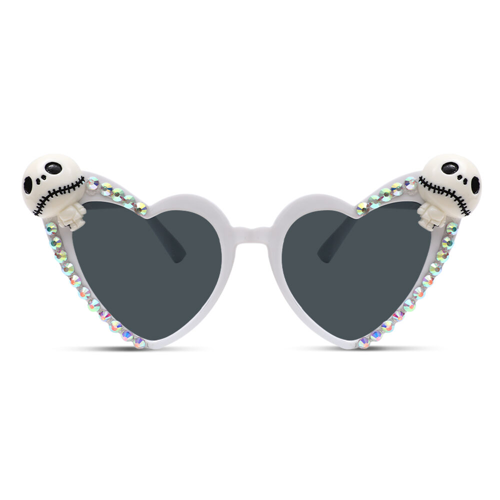 Cedriea Heart Skeleton Sunglasses