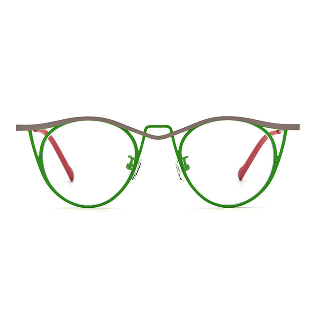 Felton Cat Eye Green Glasses