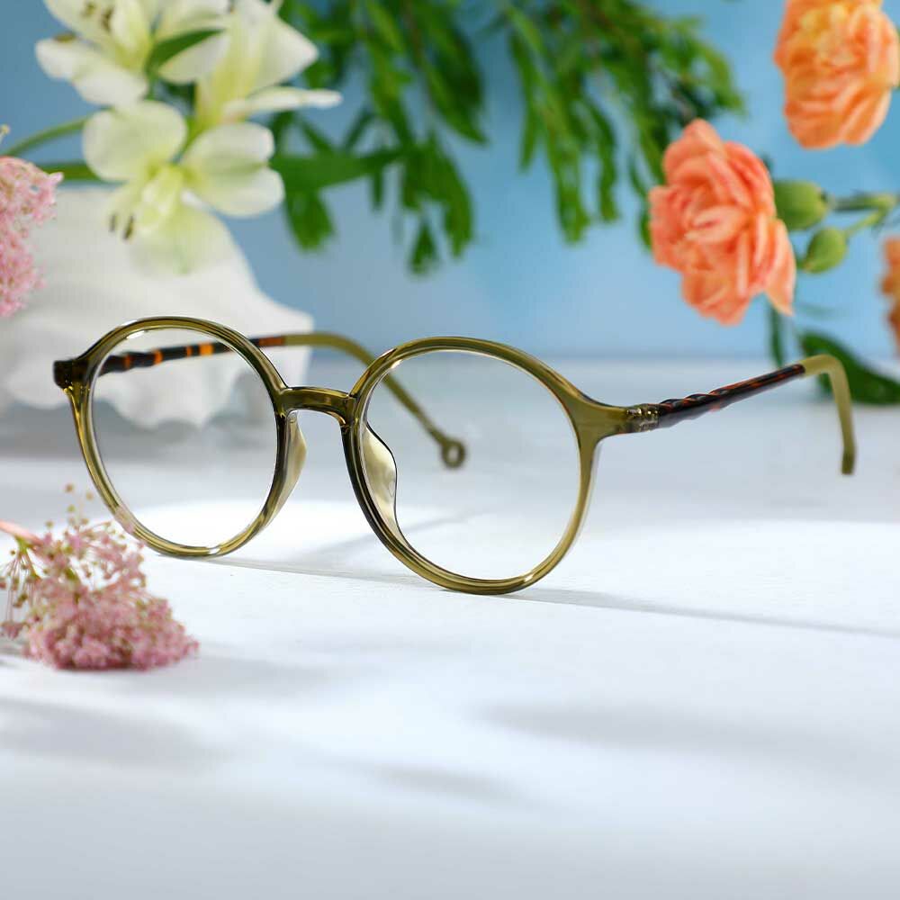 Lunettes de Vue Abner Ronde Vert