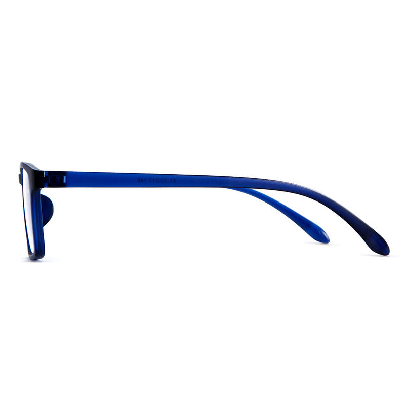 Madison Rectangle Blue Glasses