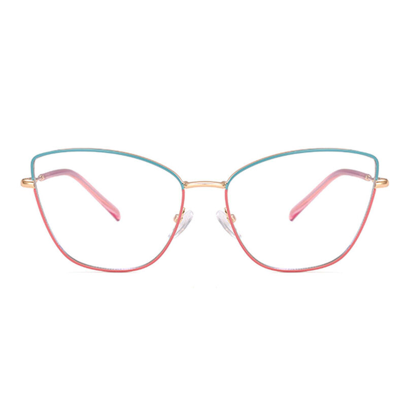 Alfred Cat Eye Pink Blue Glasses