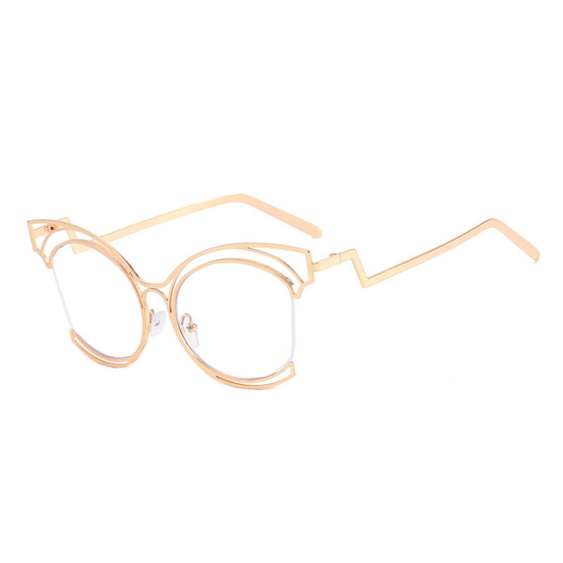 Lennen Cat Eye Gold Glasses