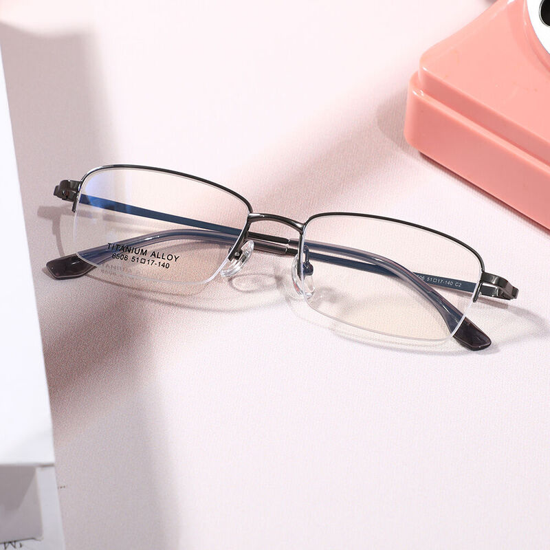 Laurea Rechteckige Rotgusse Brille