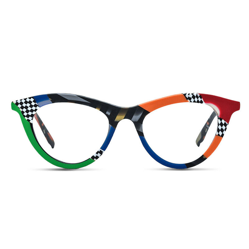 Webste Cat Eye Blue Glasses