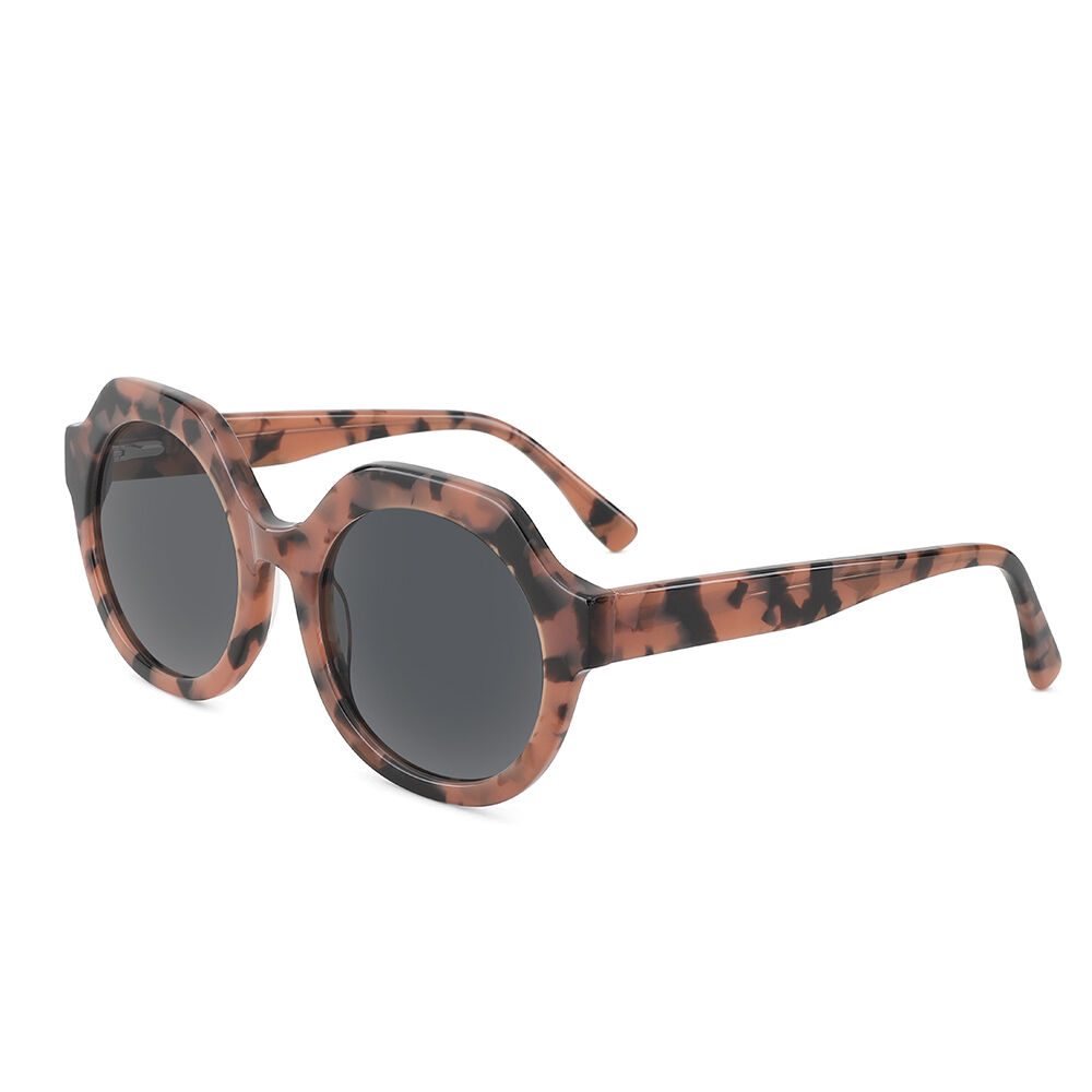 Azara Round Tortoise Sunglasses