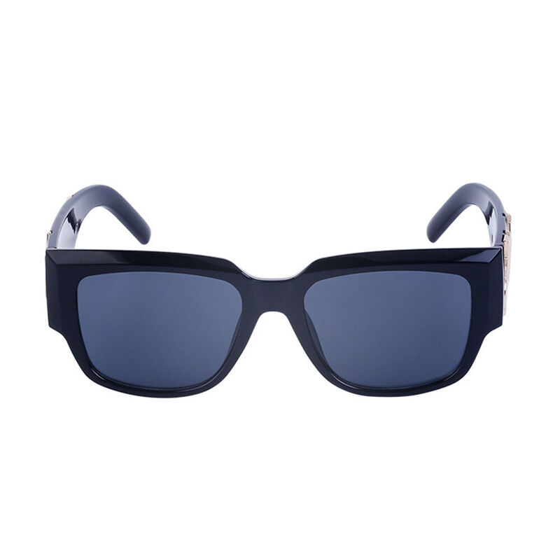 Palm Square Black Sunglasses