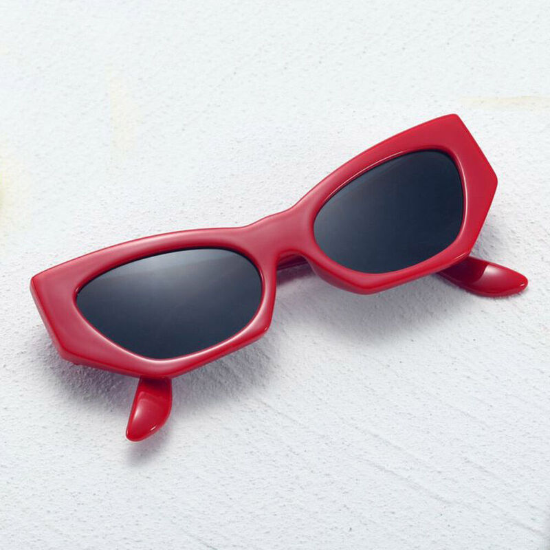 Courtney Cat Eye Red Sunglasses