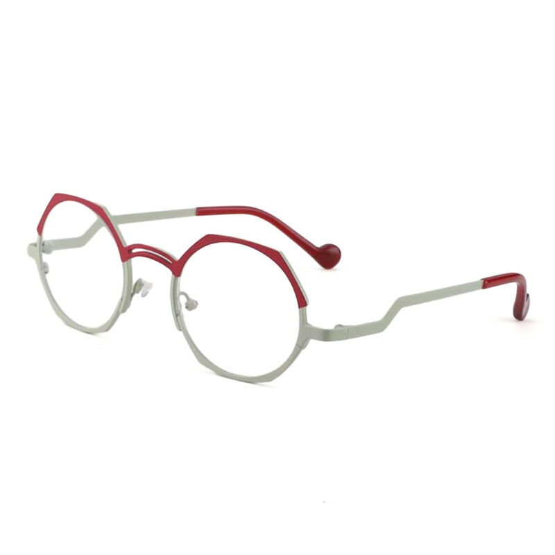 Aurelia Geometric Red Glasses