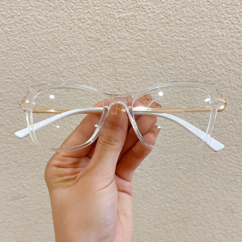 Evaei Cat Eye Clear Glasses