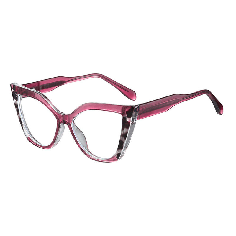 Faulkn Cat Eye Purple Glasses