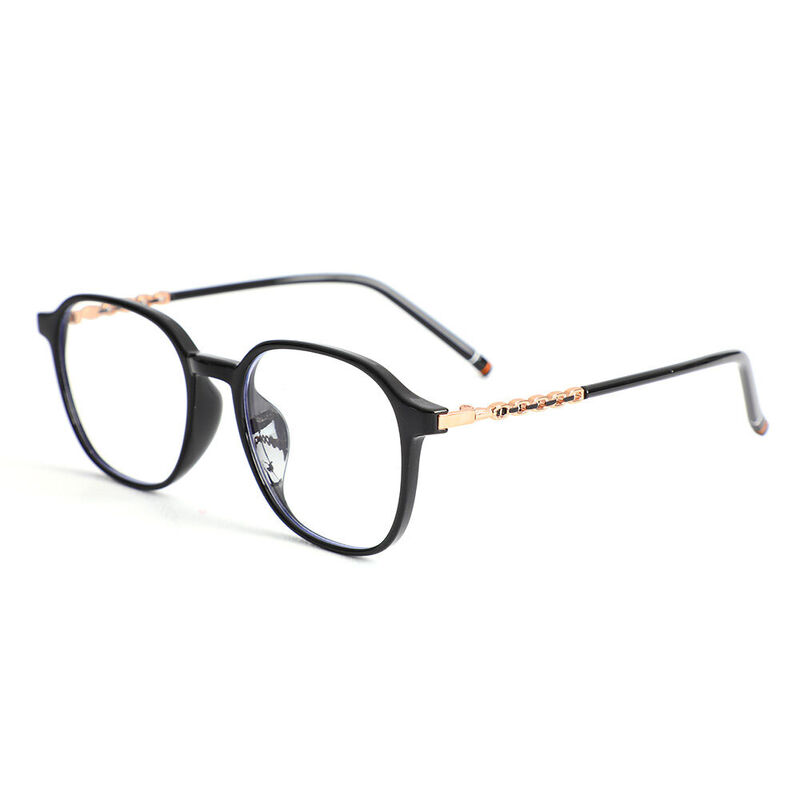 Marguerite Square Black Glasses