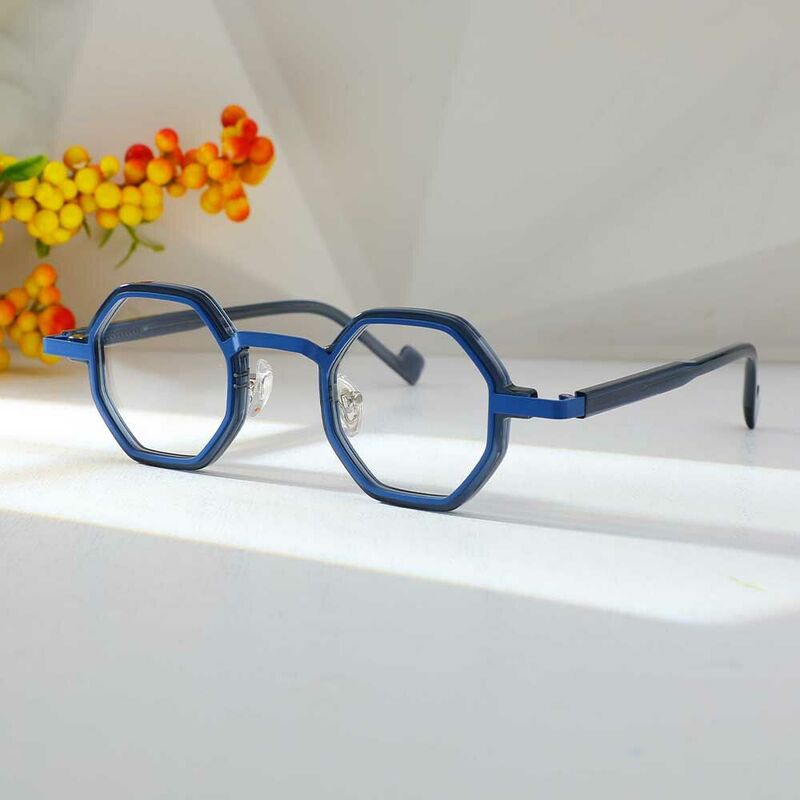 Esther Geometrische Blaue Brille